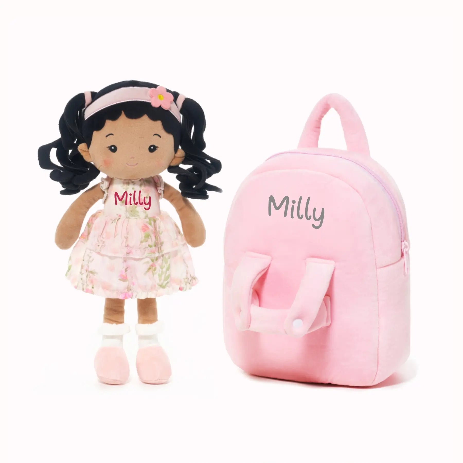 Personalized Princess Petal Doll Backpack - Cozy Mini Doll
