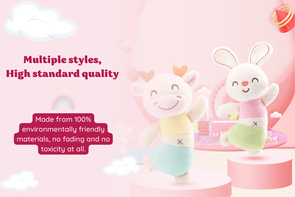 Leyadoll - Soft Baby Rattle Toy - Cozy Doll For Playtime
