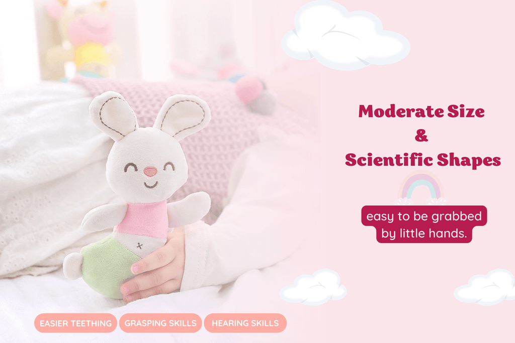 Leyadoll - Soft Baby Rattle Toy - Cozy Doll For Playtime