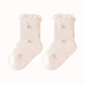 Ruffle Floral Short Socks - Everyday Doll Gift Set