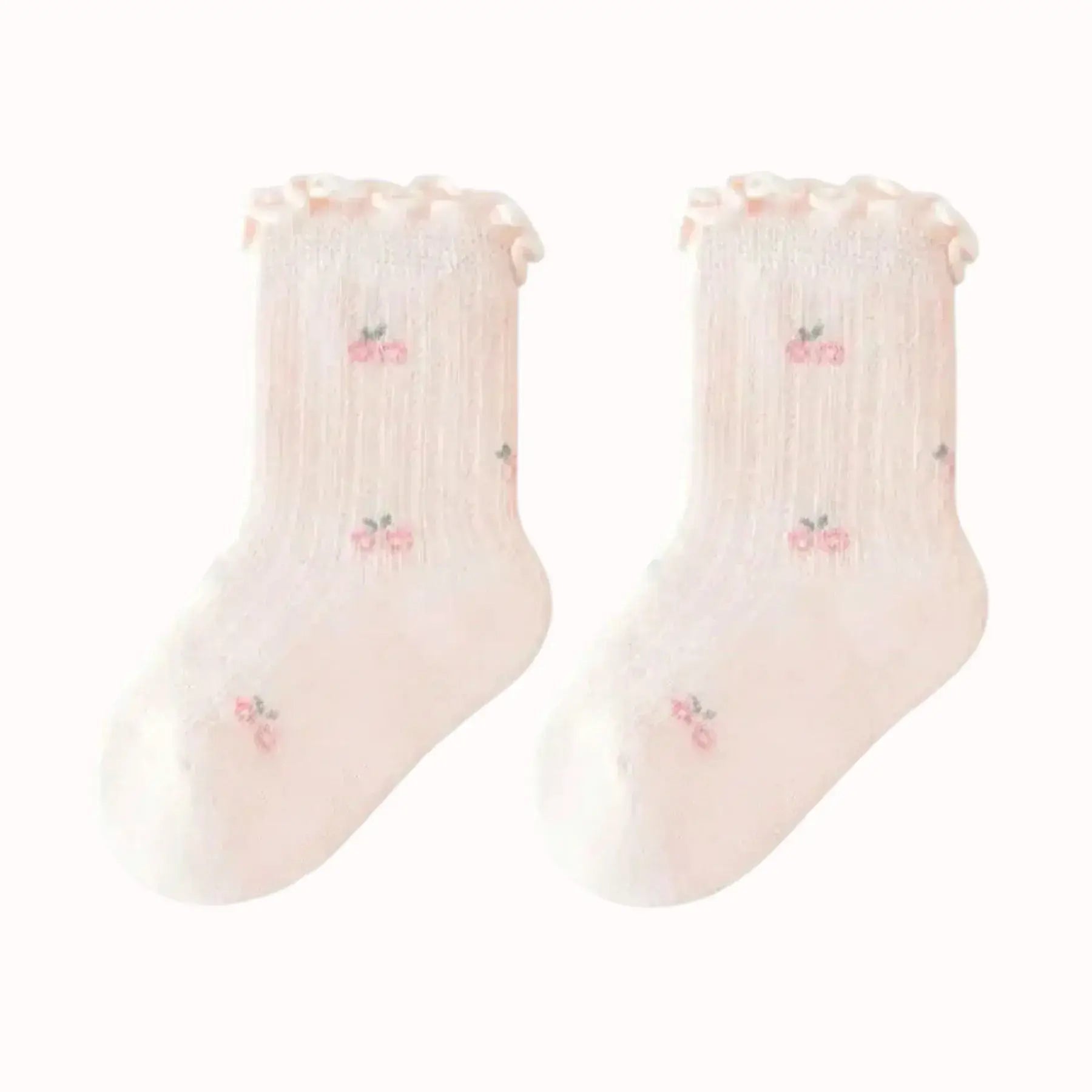 Ruffle Floral Short Socks - Everyday Doll Gift Set