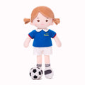 Personalized Soccer Girl - FRA (2 Skin Tones) - Realistic Look Doll Accessory Set