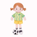 Personalized Soccer Girl - AUS (2 Skin Tones) - Cute Doll For Display