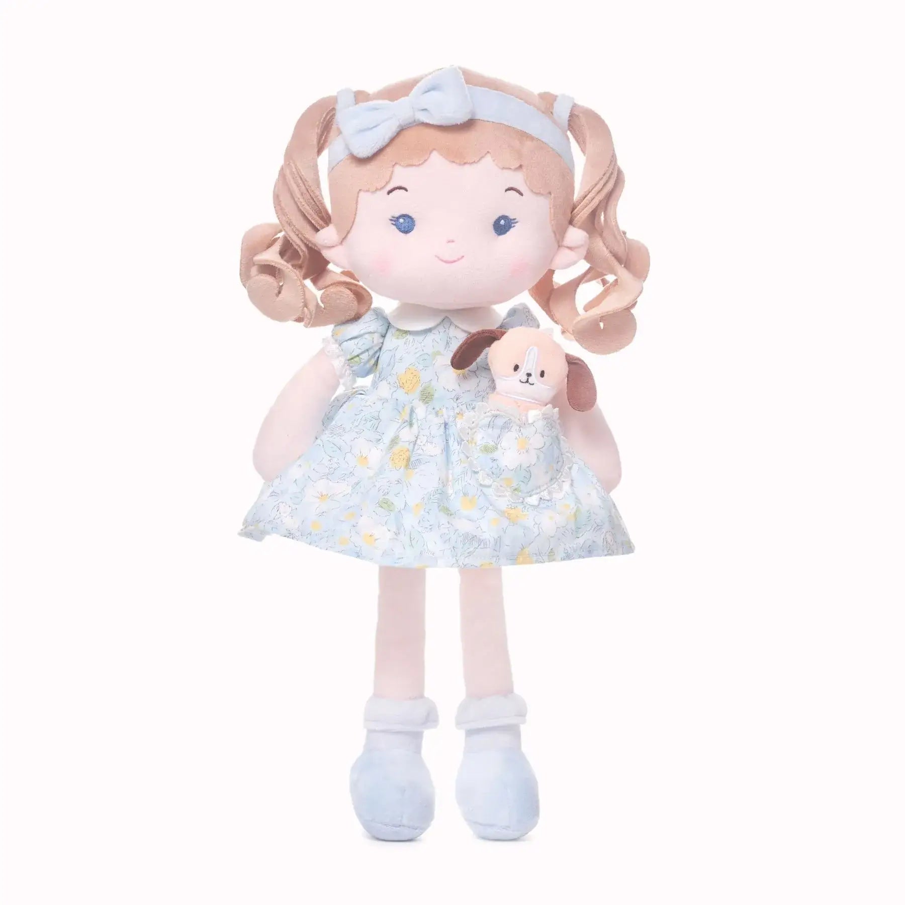 Personalized Lily Girl & Her Pet - Pretty Dress Up Doll