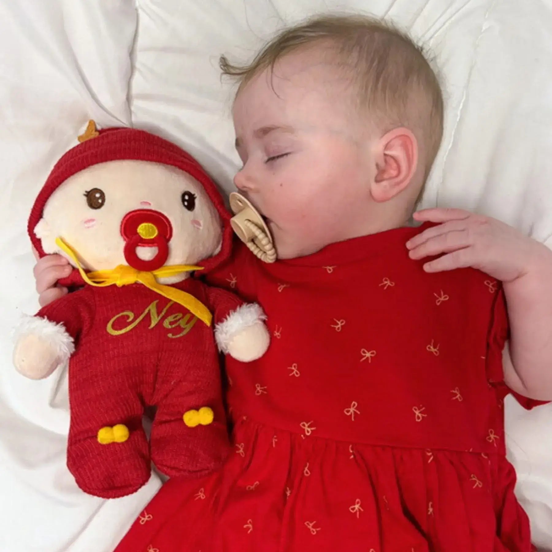 Personalized Christmas Baby Girl - Lovely Doll Style Set
