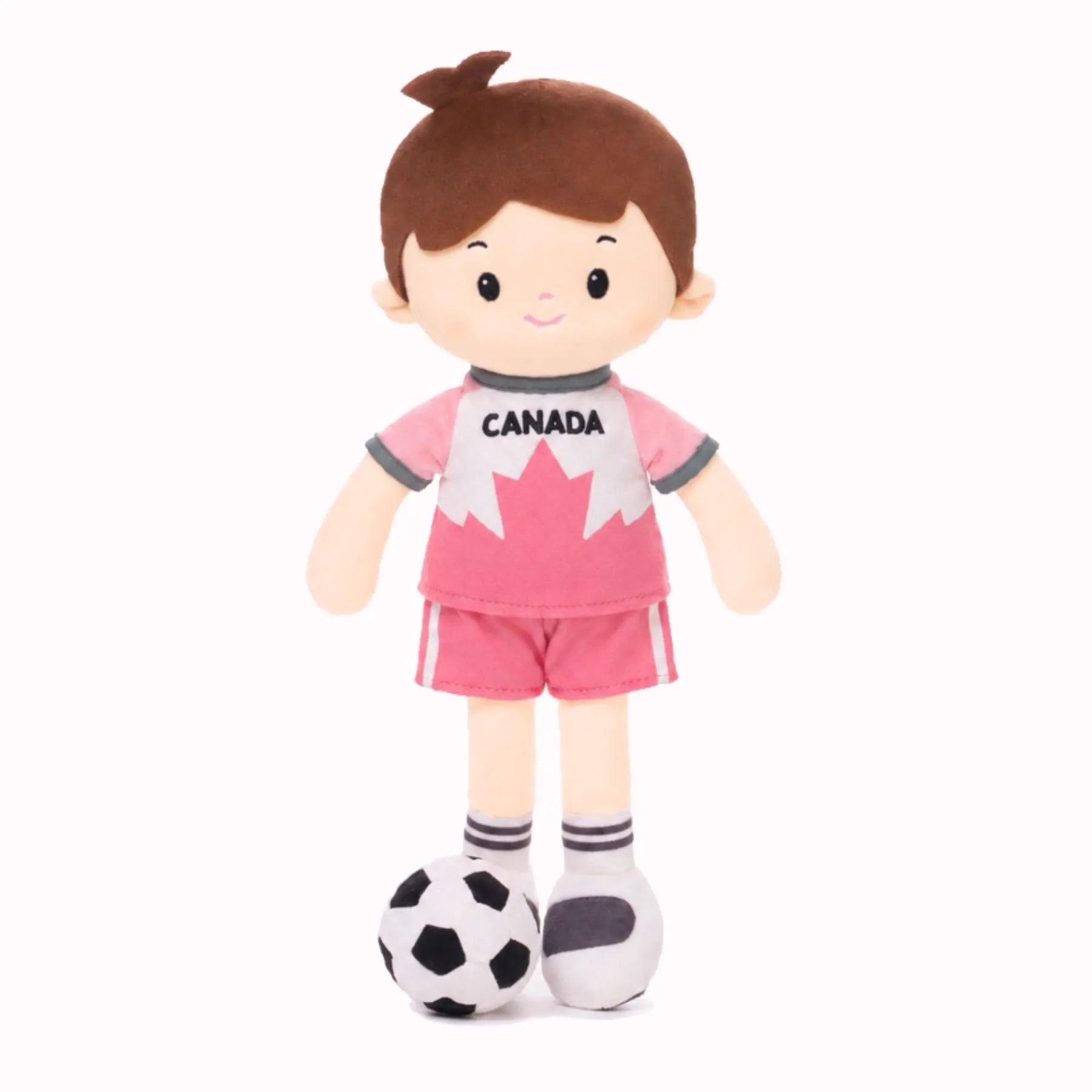 Personalized Soccer Boy - CAN (2 Skin Tones) - Pretty Soft Doll