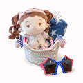 Red, White & Blue Basket - Limited Edition - Large Size Dress Up Doll