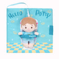 Hello Potty for Boys - Personalized Montessori Soft Book - Classic Doll Gift Set