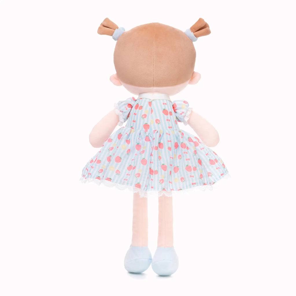 Personalized Strawberry Girl - Blue - Adorable Doll Clothes Set