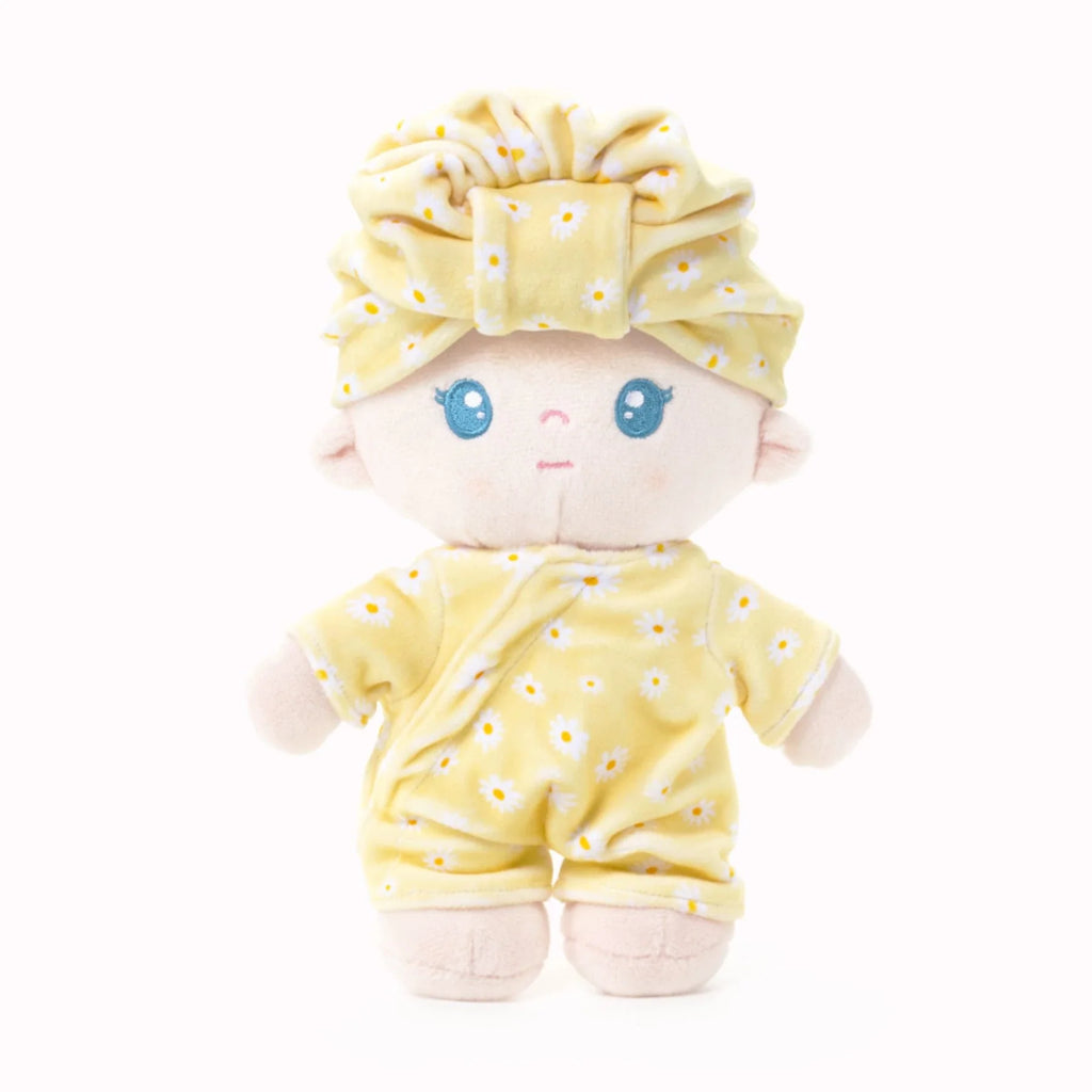 Personalized Pudding Baby Girl - Daisy - Everyday Doll With Outfit