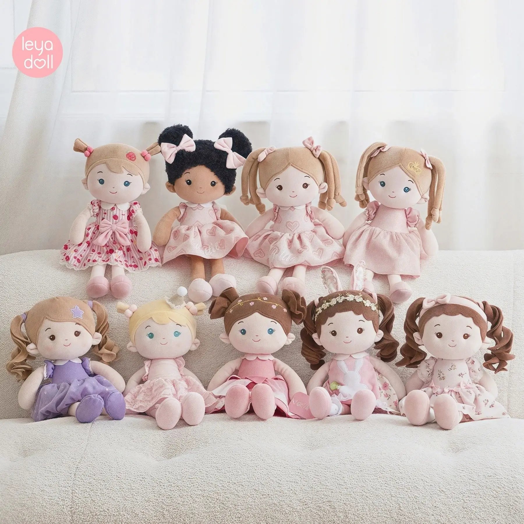 Leyadoll Soft Plush Personalized Leya Doll, My First Baby Doll - Sweet Doll With Outfit
