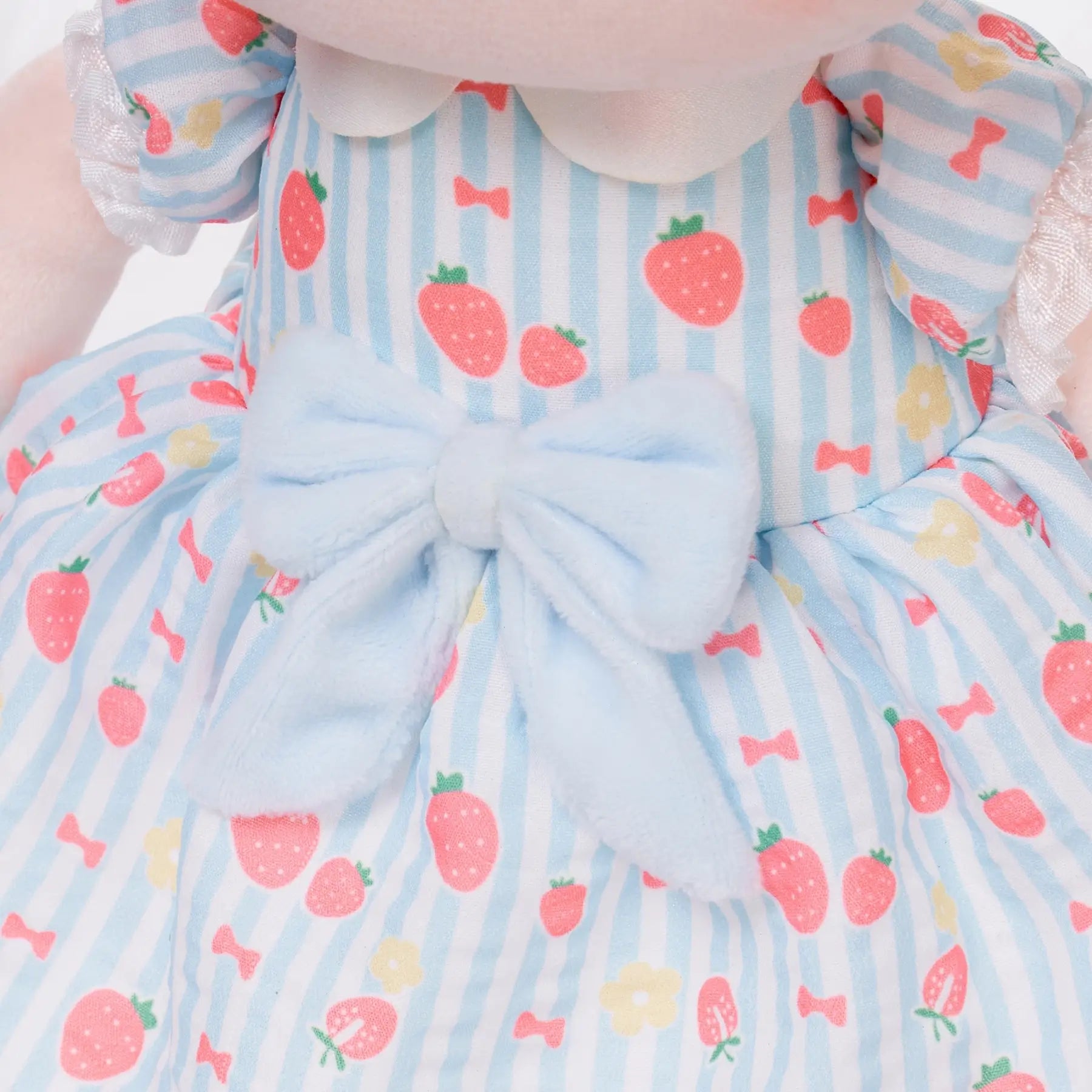 Personalized Strawberry Girl - Blue - Adorable Doll Clothes Set
