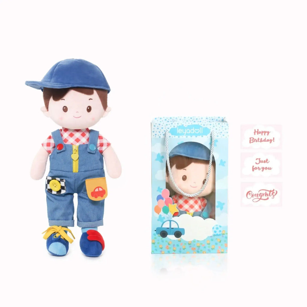Personalized Crayon Charles - Montessori Doll - Small Size Doll Accessory Set