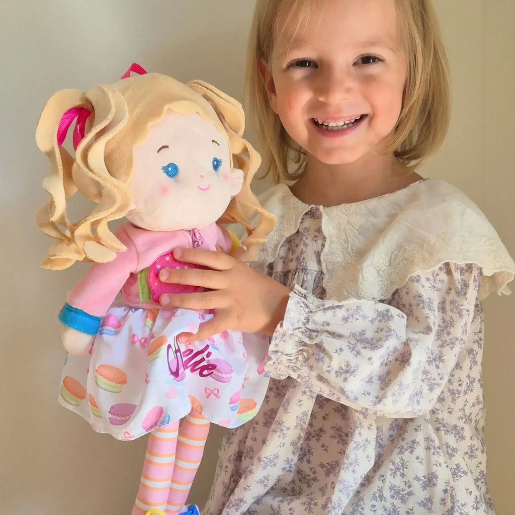 Personalized Cupcake Girl - Montessori Doll - Gentle Doll With Outfit