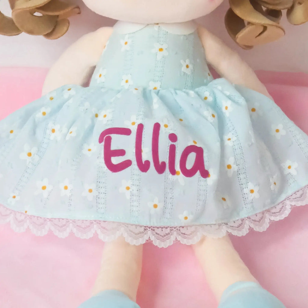Leyadoll Soft Plush Personalized Leya Doll, My First Baby Doll - Sweet Doll With Outfit