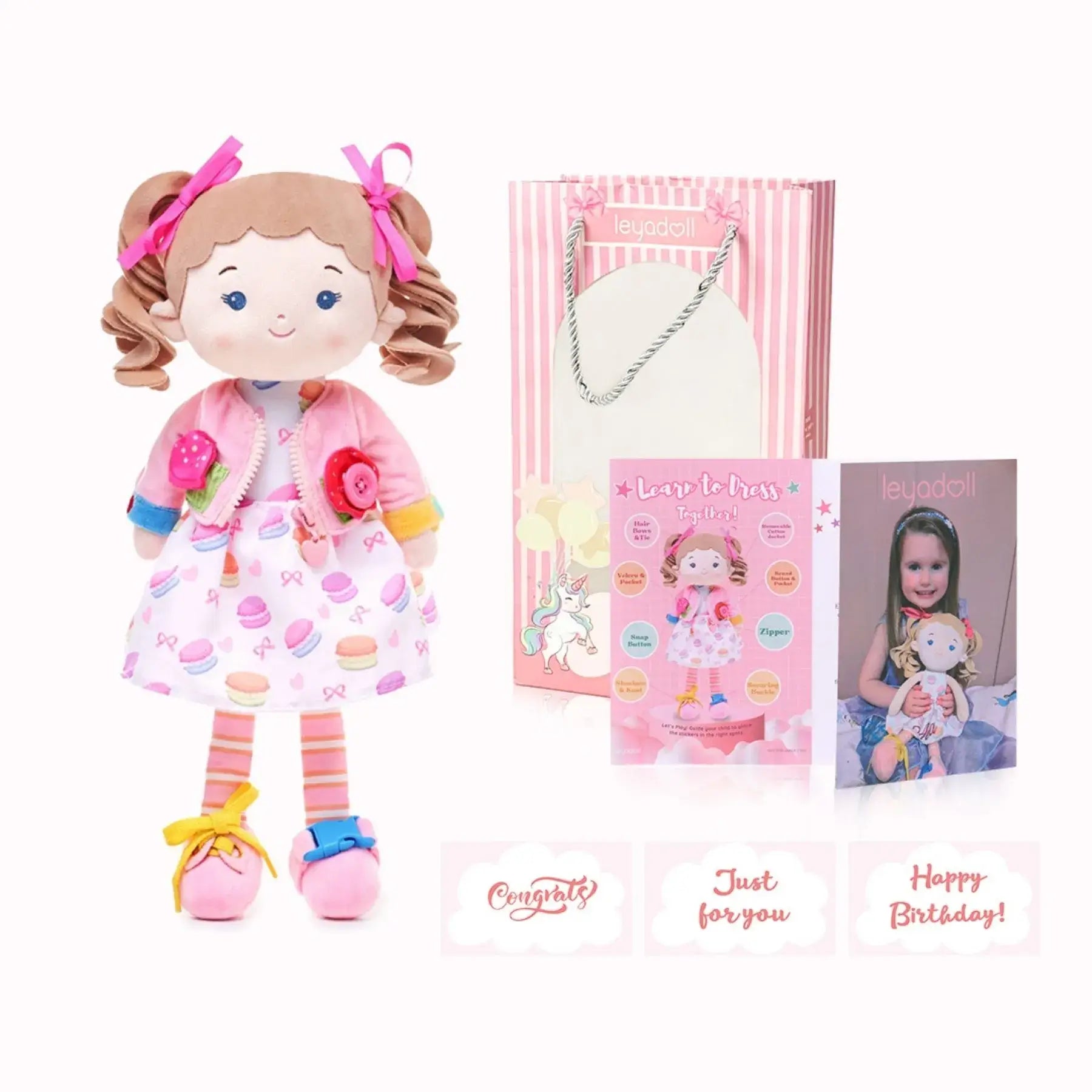 Personalized Cupcake Girl - Montessori Doll - Gentle Doll With Outfit