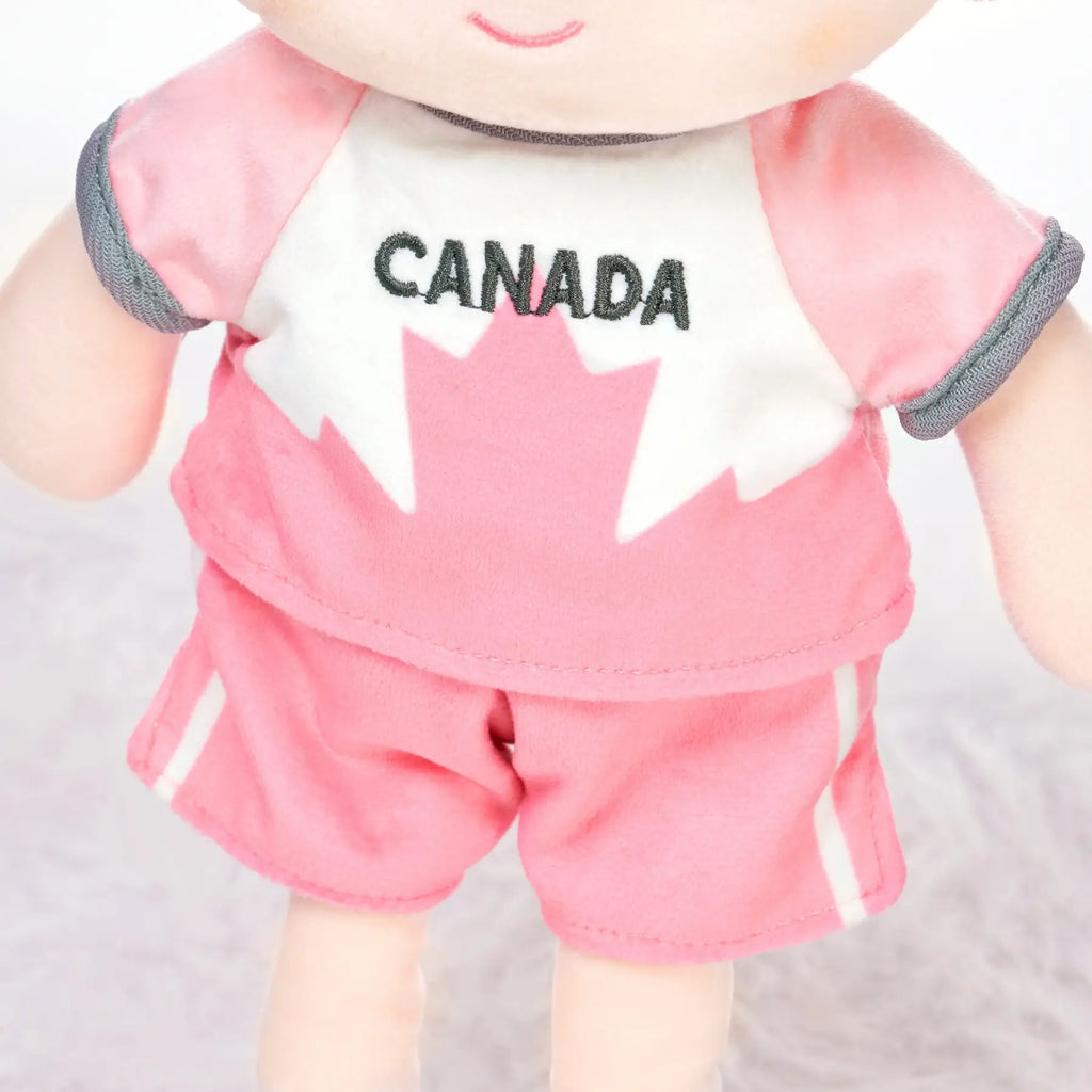 Personalized Soccer Boy - CAN (2 Skin Tones) - Pretty Soft Doll