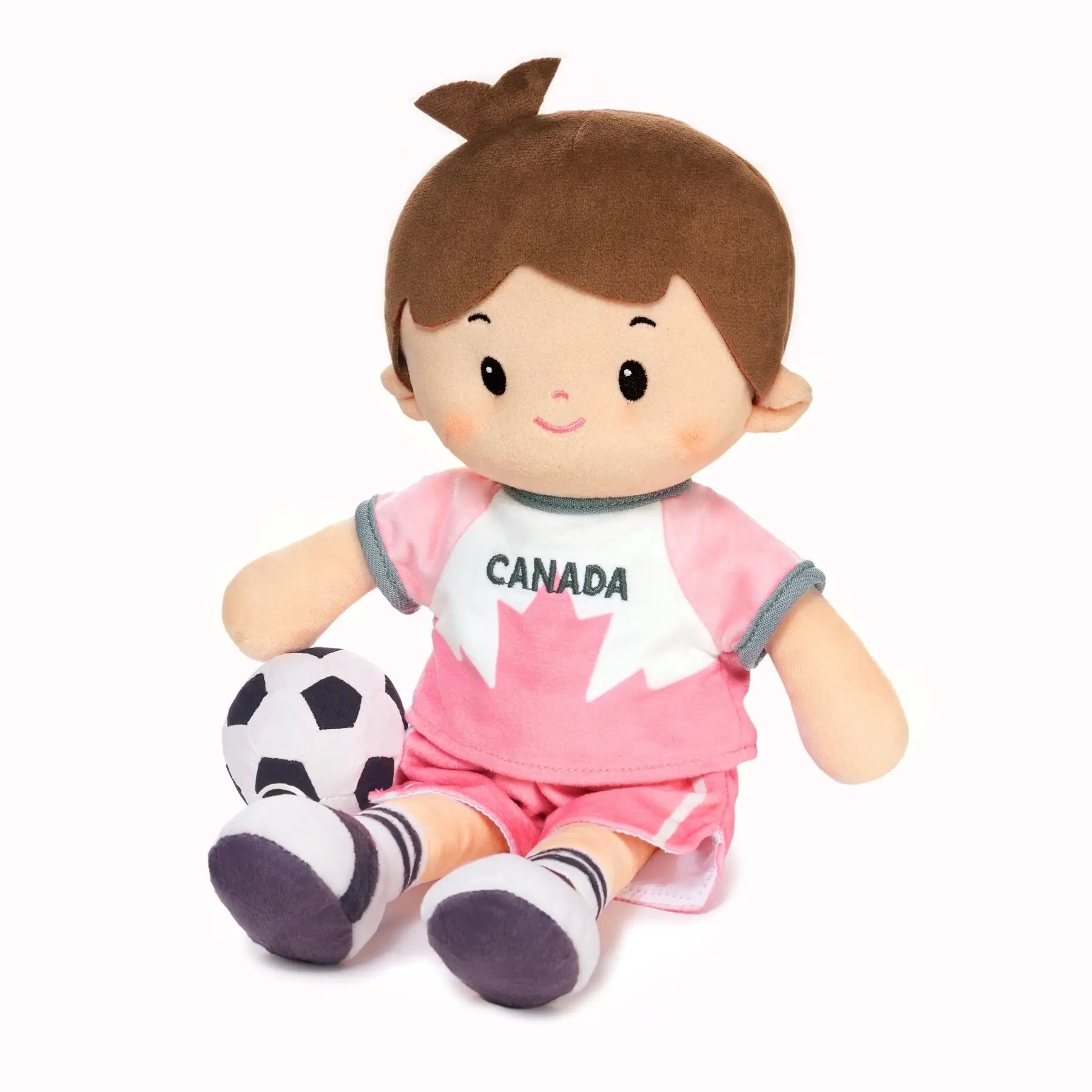 Personalized Soccer Boy - CAN (2 Skin Tones) - Pretty Soft Doll