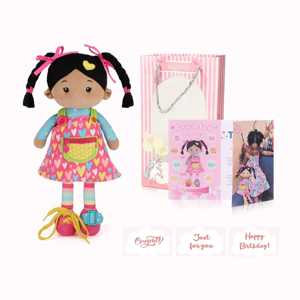Personalized Sunnyheart Bonnie Girl - Montessori Doll - Playroom Ready Doll Collection