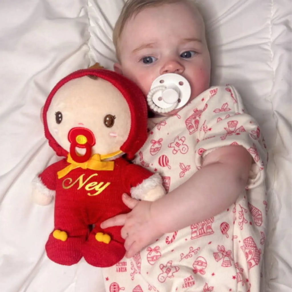 Personalized Christmas Baby Girl - Lovely Doll Style Set