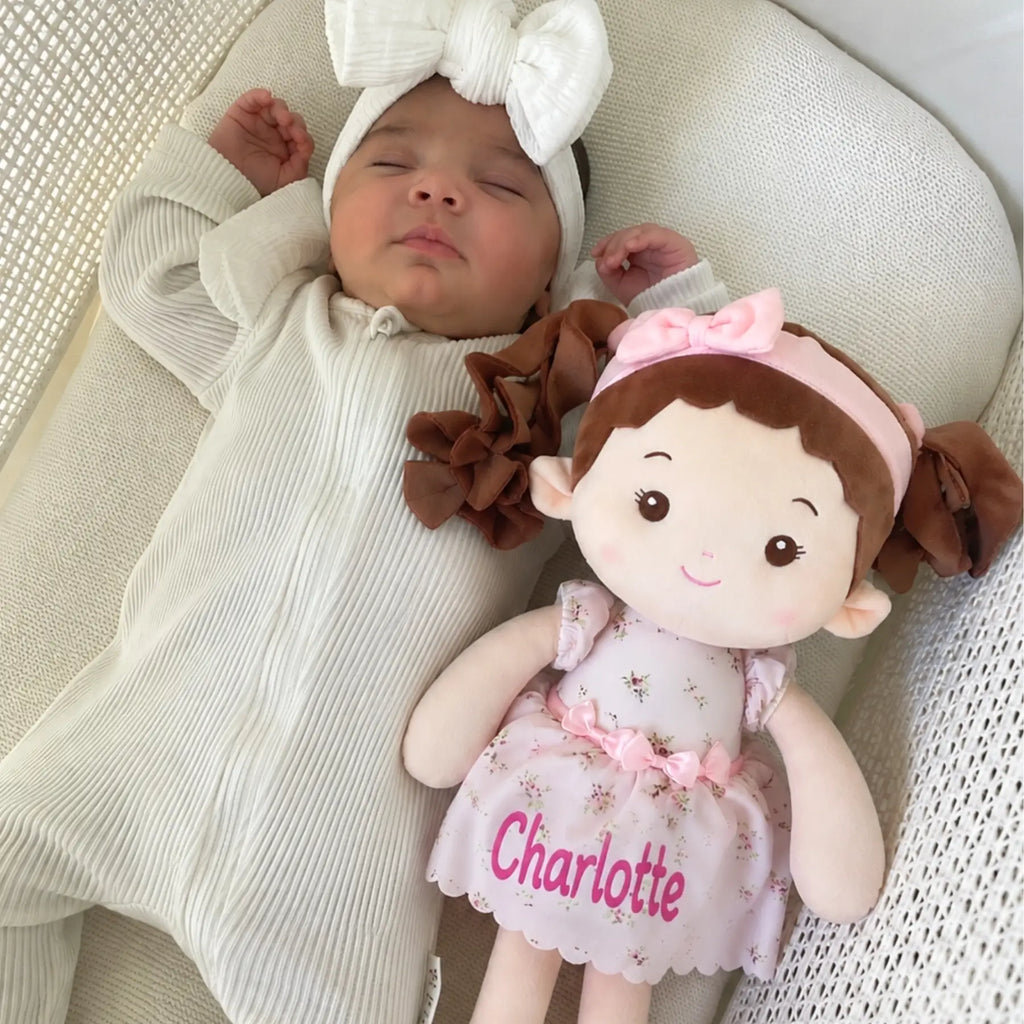 Leyadoll Soft Plush Personalized Leya Doll, My First Baby Doll - Sweet Doll With Outfit