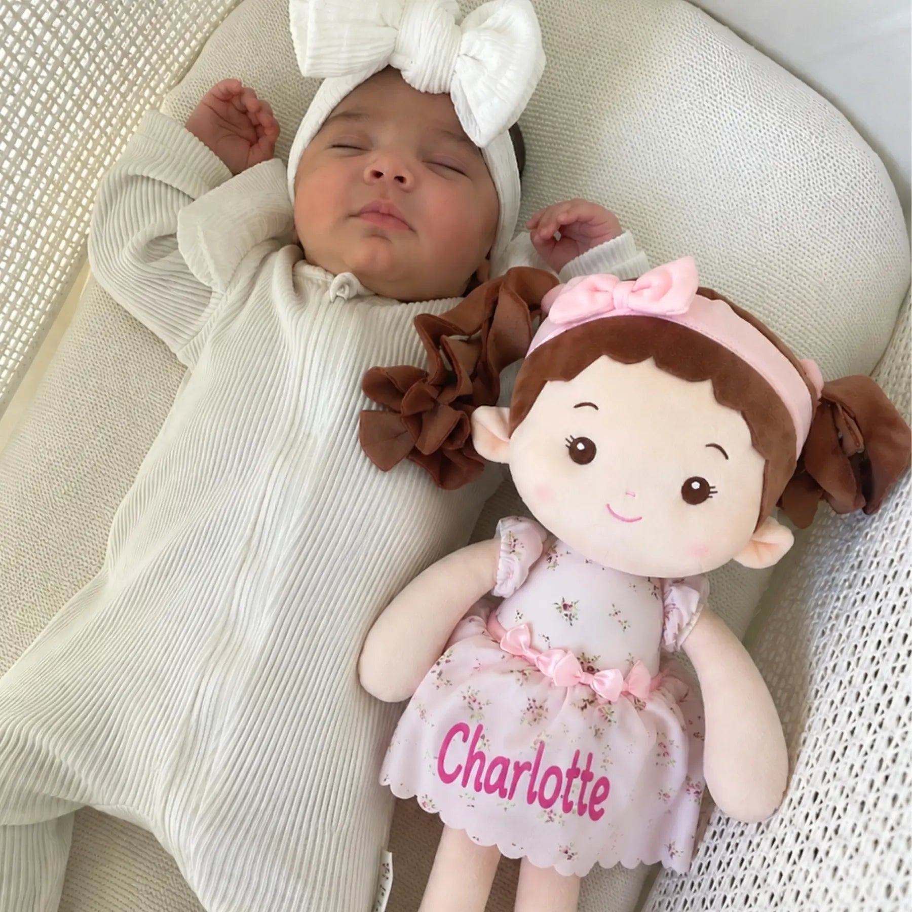 Leyadoll Soft Plush Personalized Leya Doll, My First Baby Doll - Sweet Doll With Outfit