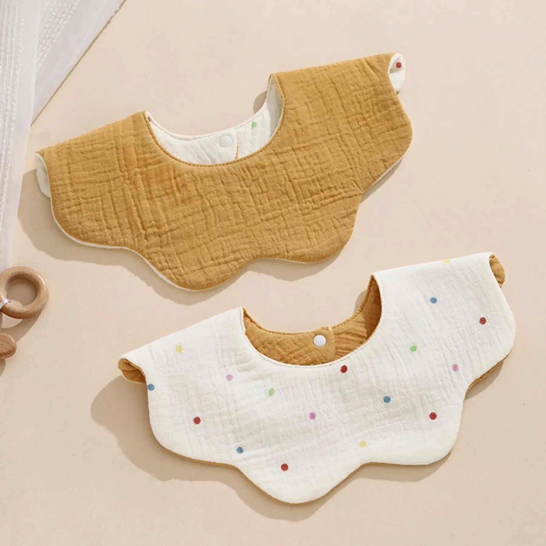 Baby Two-Sided Bib - Display Ready Doll Style Set