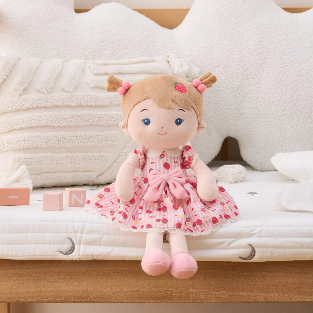 Personalized Strawberry Girl - Pink - Stylish Doll Clothes Set
