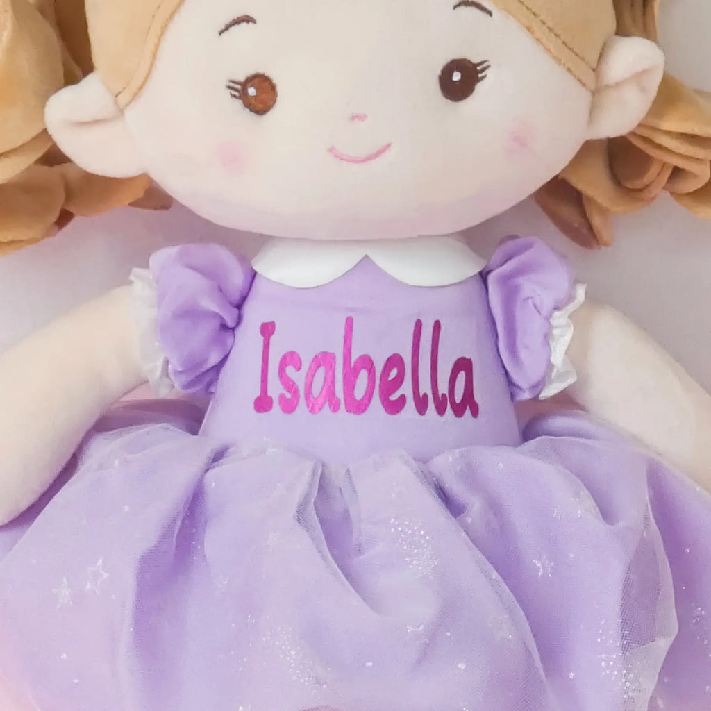 Personalized Princess Starlet - Purple - Gentle Play Doll