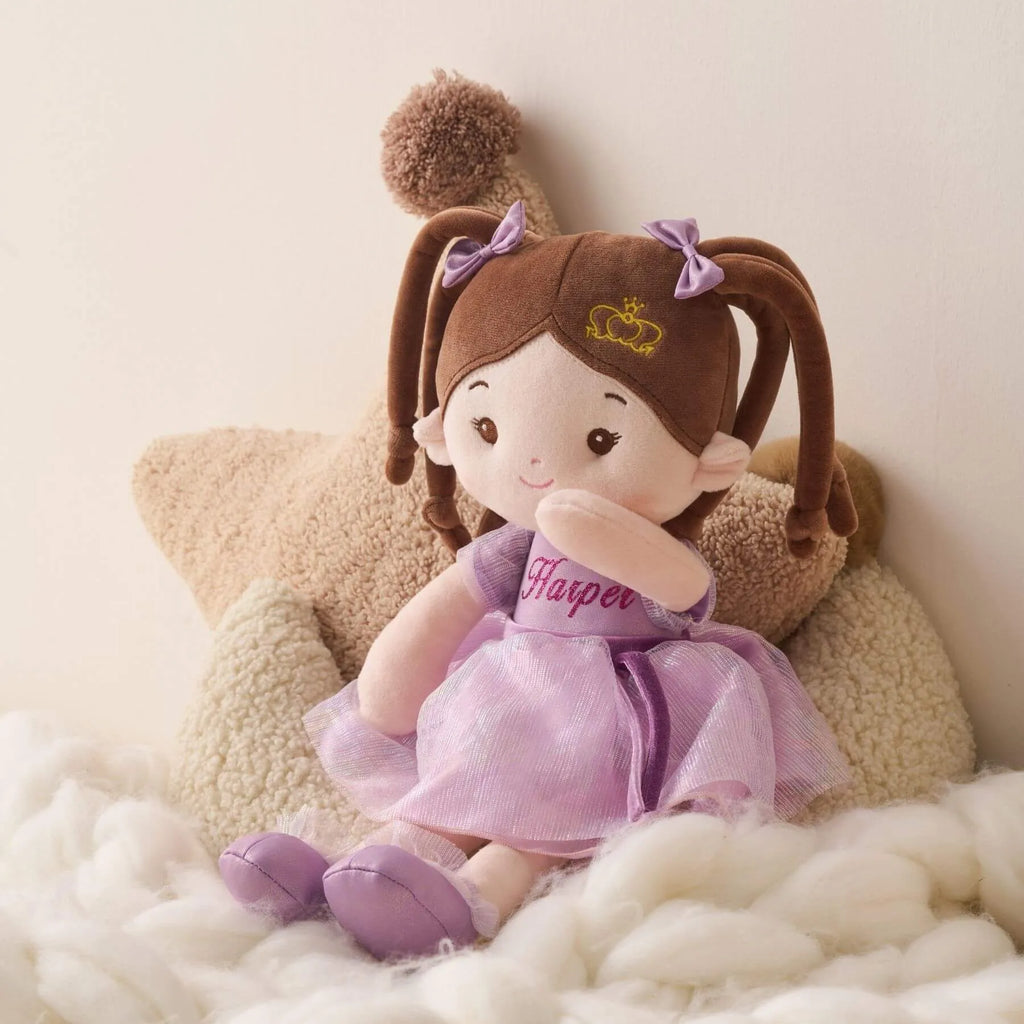 Personalized Princess Coral - Violet - Boutique Style Doll Accessory Set