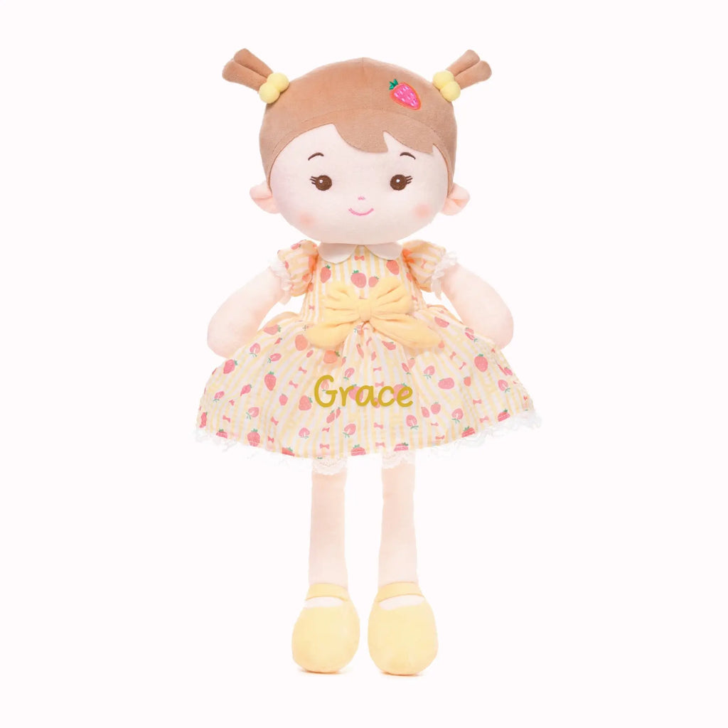 Personalized Strawberry Girl - Yellow - Lovely Doll Collection