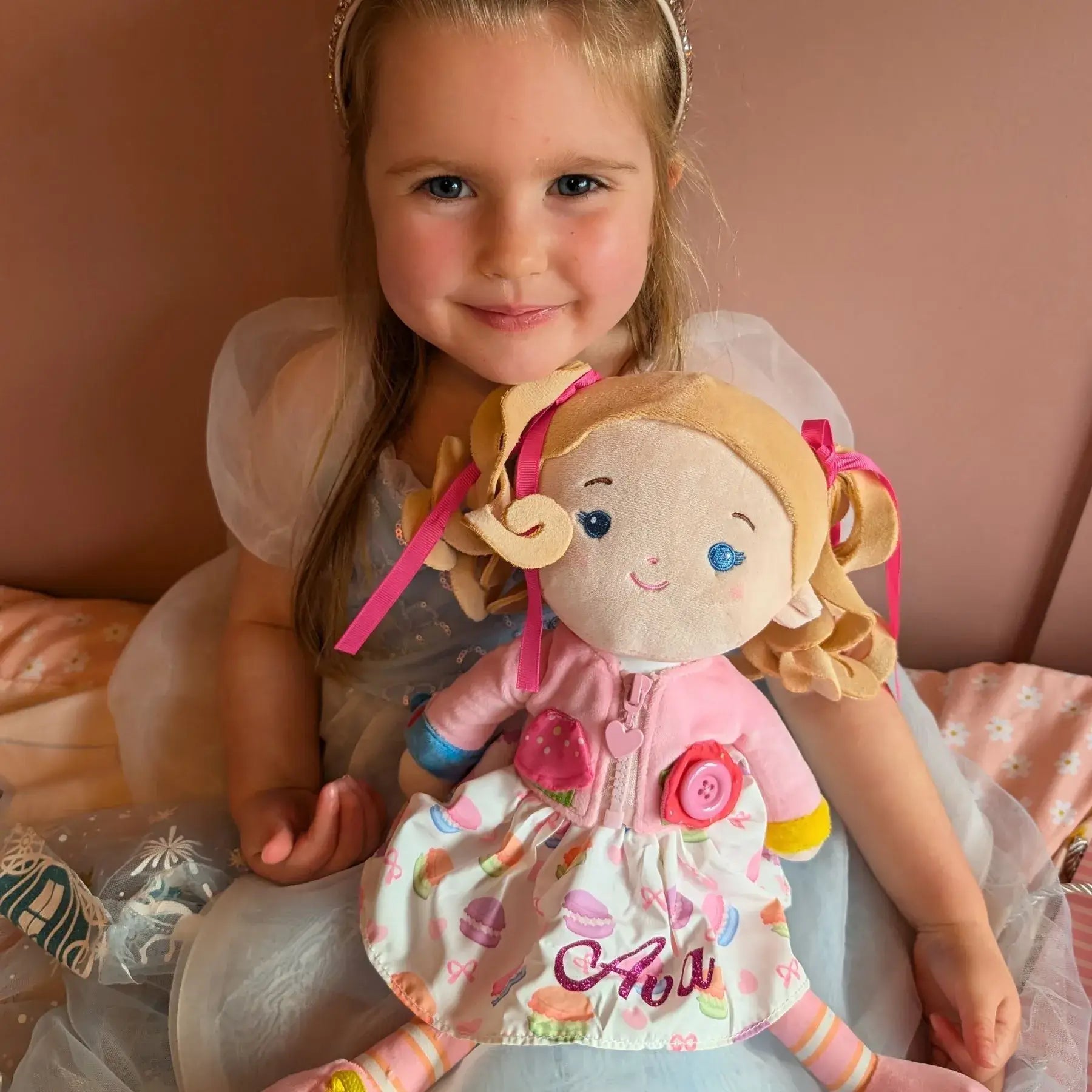 Personalized Cupcake Girl - Montessori Doll - Gentle Doll With Outfit