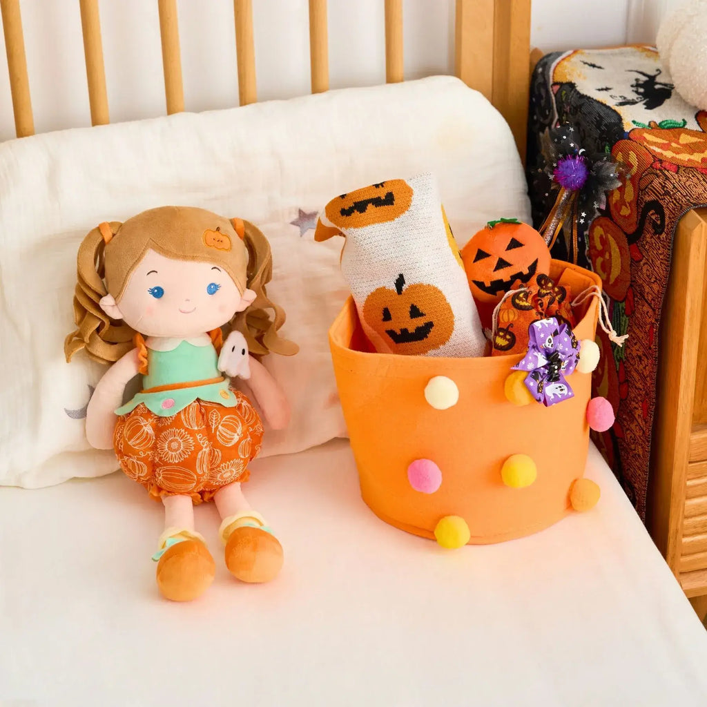 Personalized Pumpkin Girl (…Boo…) - Halloween Special - Large Size Doll Starter Set
