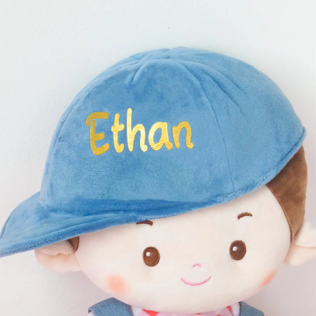 Personalized Crayon Charles - Montessori Doll - Small Size Doll Accessory Set