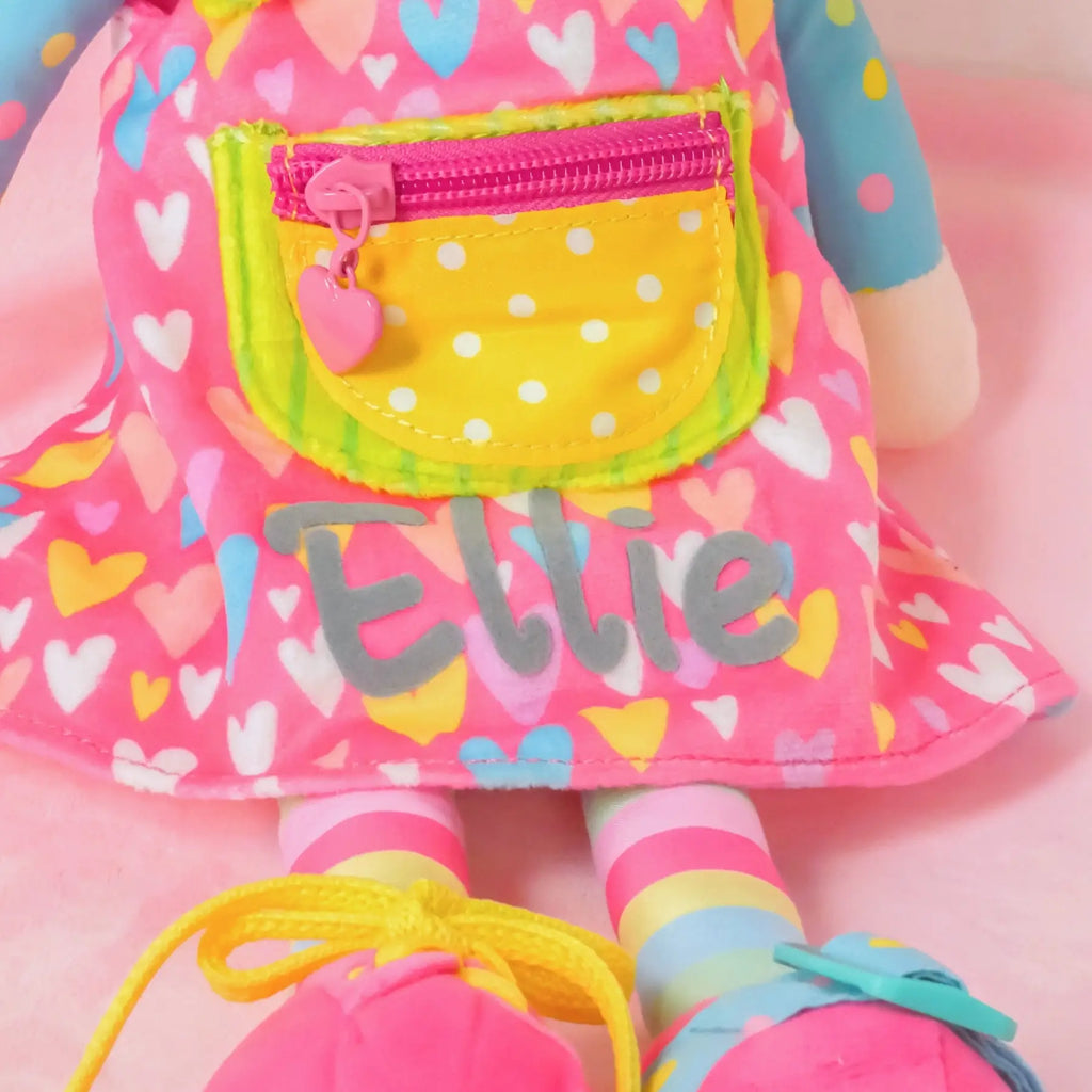 Personalized Sunnyheart Bonnie Girl - Montessori Doll - Playroom Ready Doll Collection