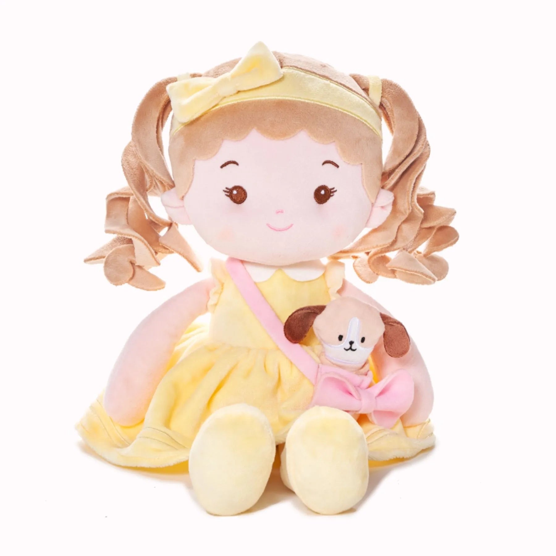 Personalized Sunny Girl & Her Pet - Stylish Doll Outfit Set