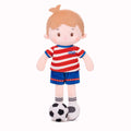 Personalized Soccer Boy - USA (2 Skin Tones) - Boutique Style Doll With Outfit