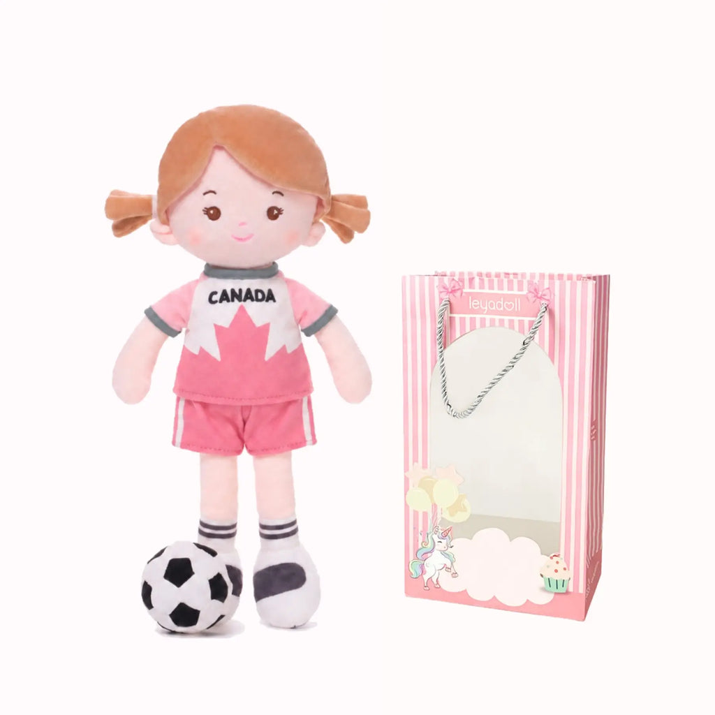 Personalized Soccer Girl - CAN (2 Skin Tones) - Everyday Play Doll