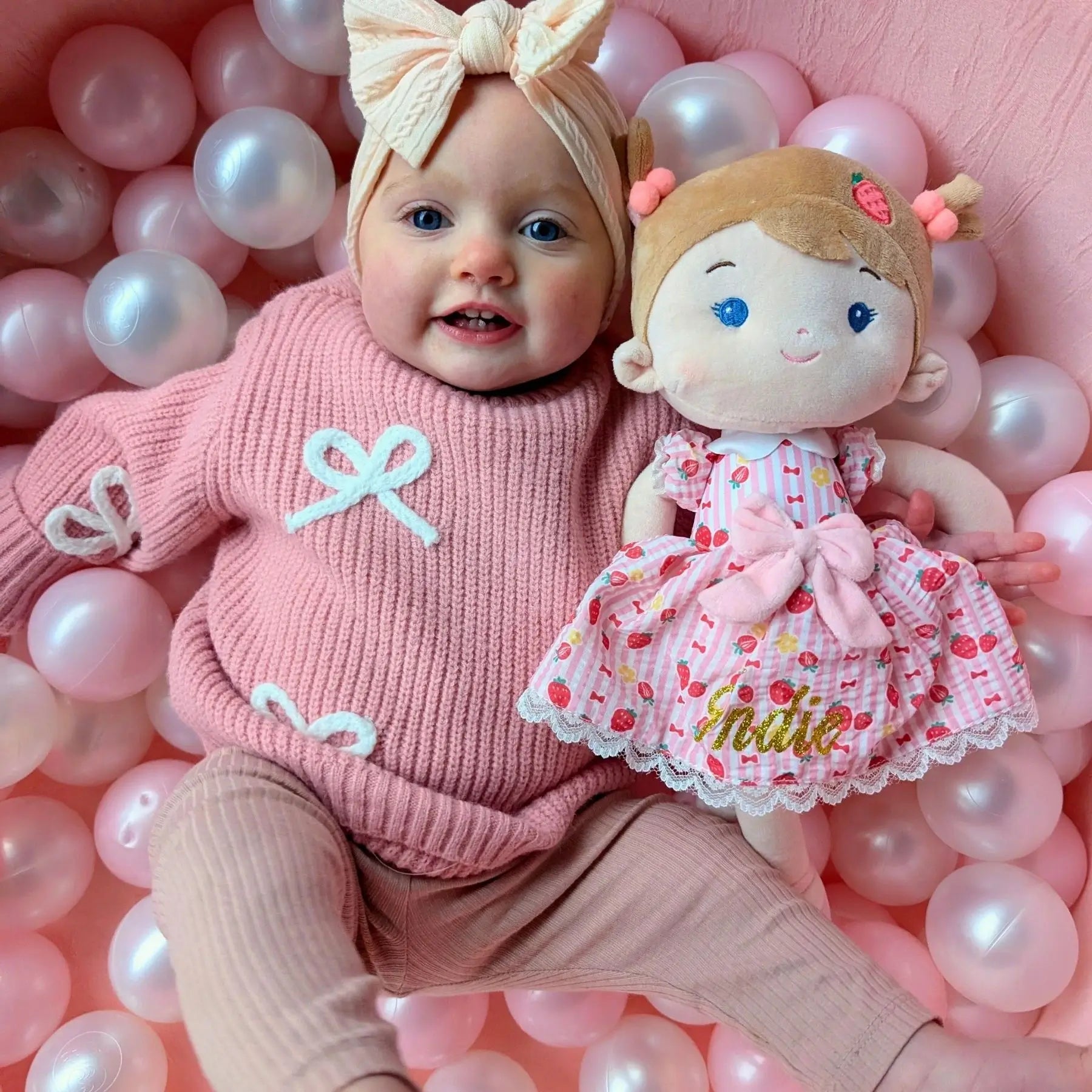 Leyadoll Soft Plush Personalized Leya Doll, My First Baby Doll - Sweet Doll With Outfit