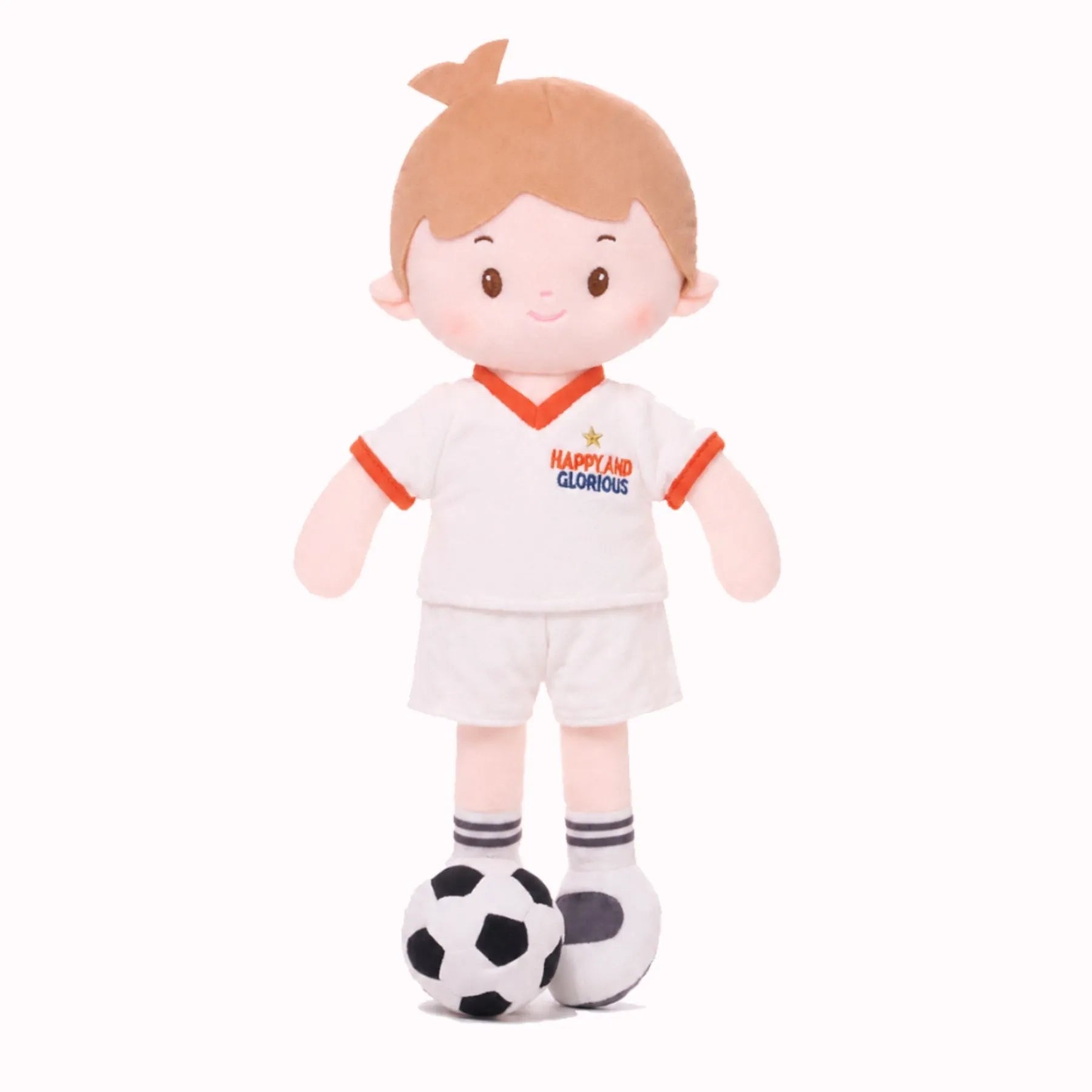 Personalized Soccer Boy - ENG (2 Skin Tones) - Classic Doll With Accessories