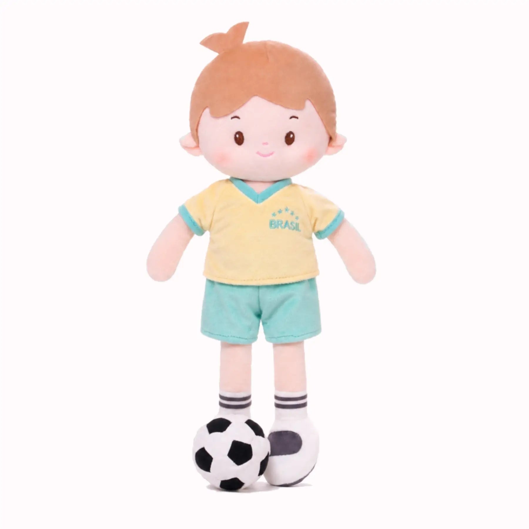 Personalized Soccer Boy - BRA (2 Skin Tones) - Stylish Play Doll