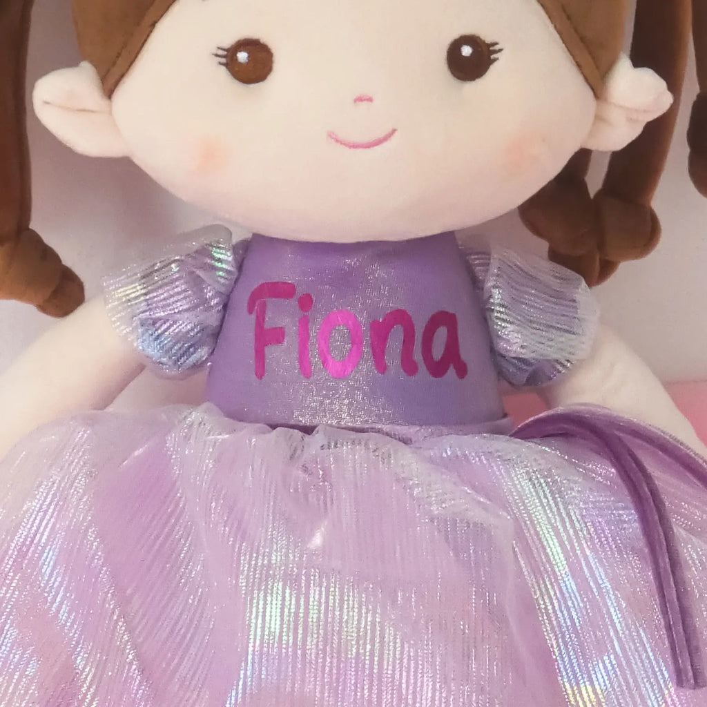 Personalized Princess Coral - Violet - Boutique Style Doll Accessory Set