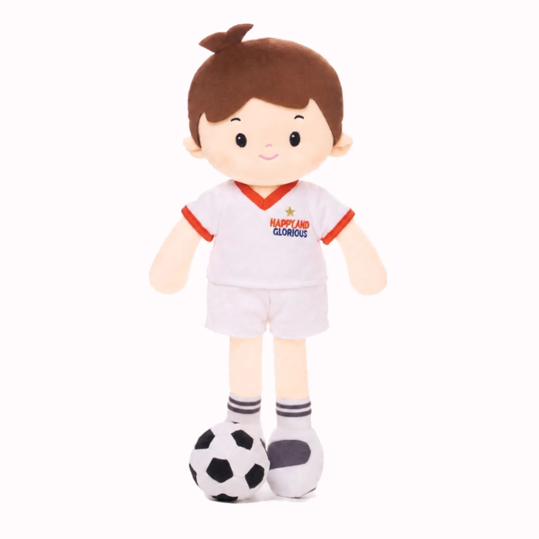 Personalized Soccer Boy - ENG (2 Skin Tones) - Classic Doll With Accessories