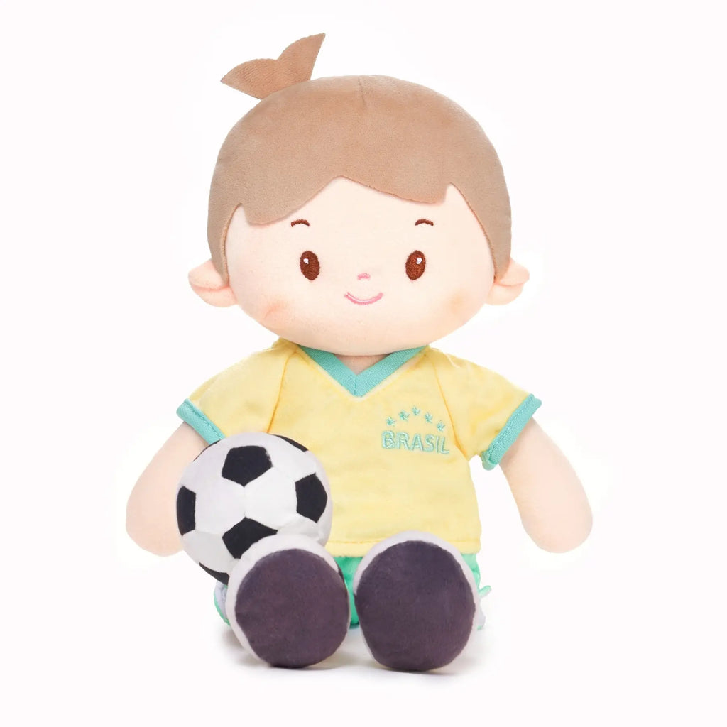 Personalized Soccer Boy - BRA (2 Skin Tones) - Stylish Play Doll