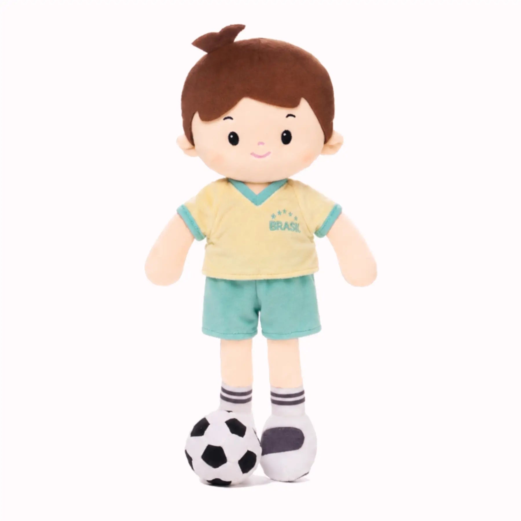 Personalized Soccer Boy - BRA (2 Skin Tones) - Stylish Play Doll