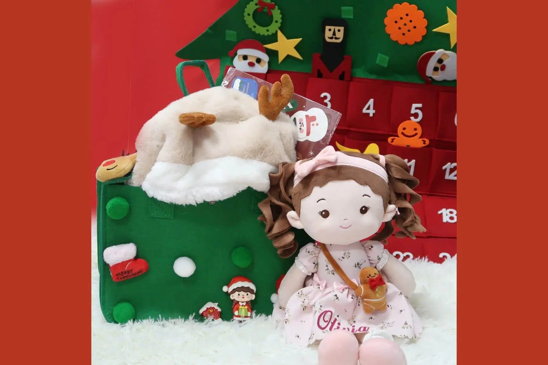 Personalized Christmas Gift Bundle - Gentle Plush Doll