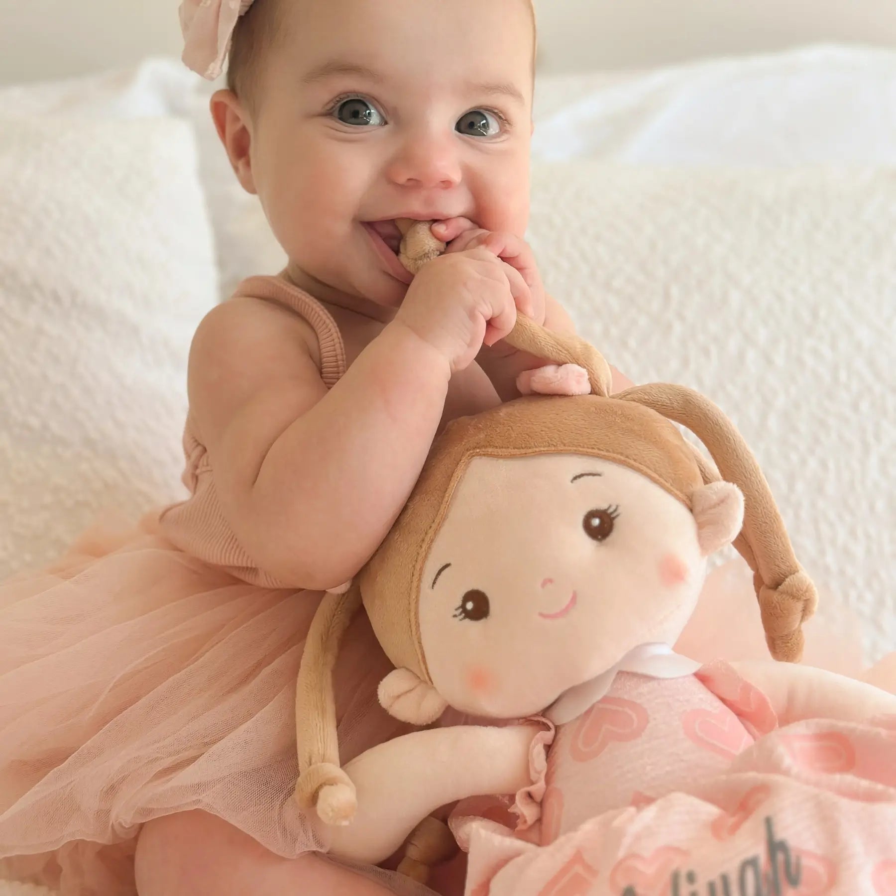 Leyadoll Soft Plush Personalized Leya Doll, My First Baby Doll - Sweet Doll With Outfit