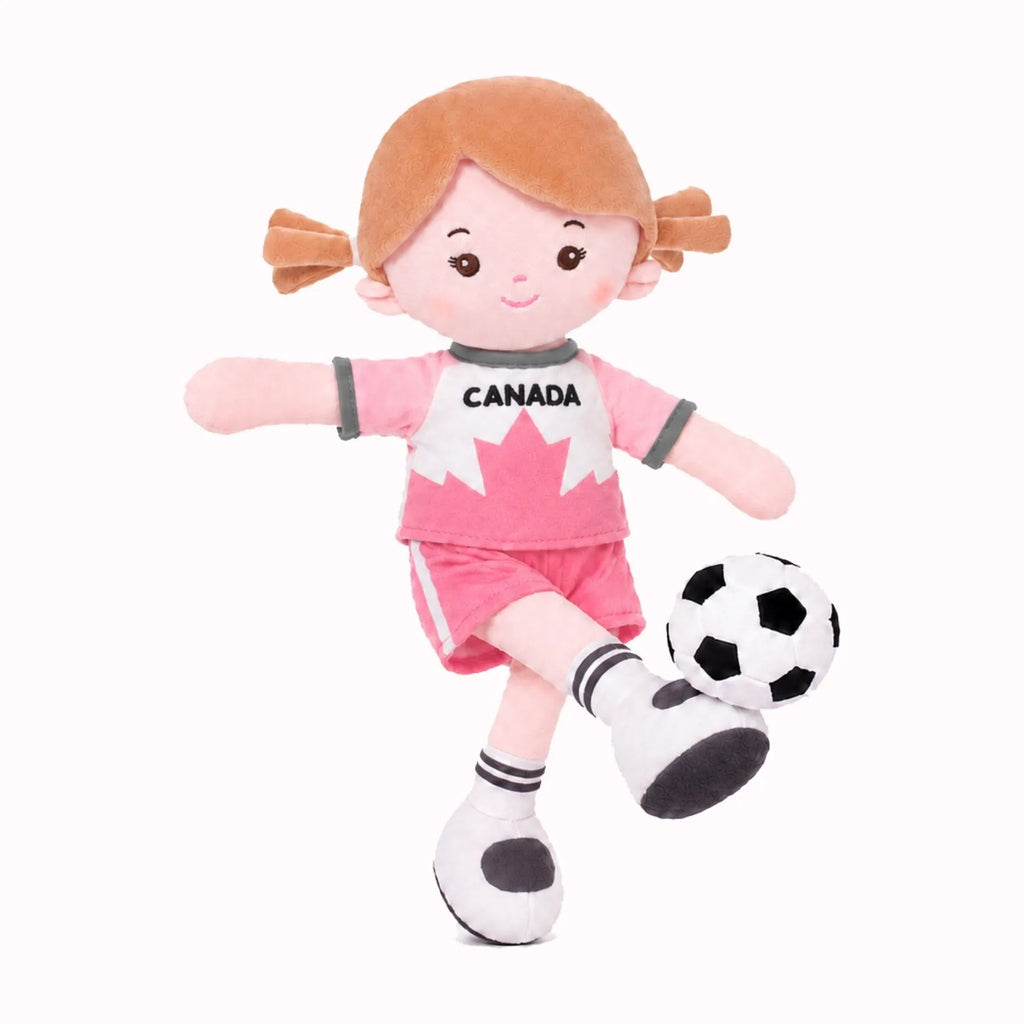 Personalized Soccer Girl - CAN (2 Skin Tones) - Everyday Play Doll