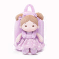 Personalized Flora Belle Doll Backpack - Purple - Boutique Style Baby Doll