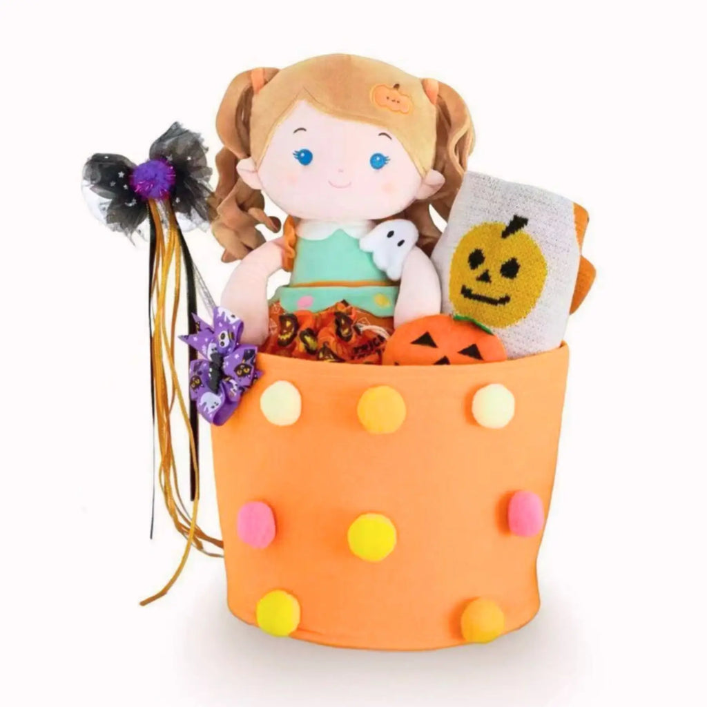 Personalized Halloween Basket - Limited Edition - Playroom Ready Dress Up Doll
